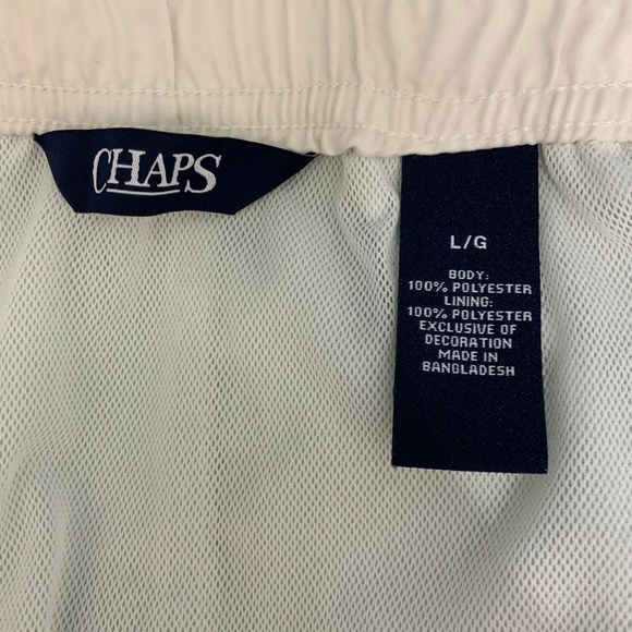 Chaps Large Swim Trunks Lined Wear Green Blue - Picture 4 of 4